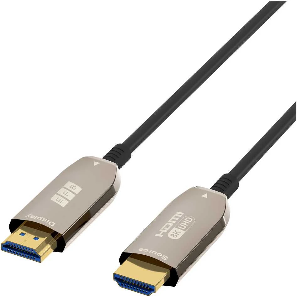 Carruzzo EFB Elektronik HDMI-21-00007 HDMI kabelis 20 m HDMI A tipo (standartinis) Juoda, Nerūdijančiojo plieno