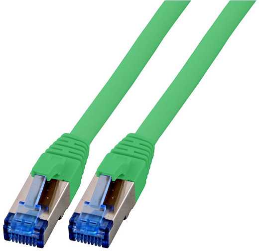 EFB EFB RJ45 patch kabelis S/FTP Cat6A Superflex LSZH ŽALIAS Ilgis 1,5 m 10 Gbit 500 MHz 100 % varis su Cat 7 žaliu kabeliu