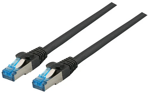 Efb Elektronik EFB EFB RJ45 Patchkabel S/FTP Cat6A Superflex LSZH SCHWARZ Laenge 20m 10Gbit 500MhZ 100 Prozent Kupfer mit Cat 7 Rohkabel