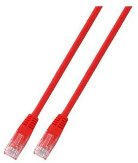 Efb Coferro Cables „Mercodan“ – jungiamasis kabelis – RJ-45 (kištukas) į RJ-45 (kištukas) – 1,5 m – UTP – CAT 5e – raudonas