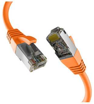 Efb Elektronik M-Cab CAT8.1 Oranžinis 2M PATCH CORD/RJ45 S/FTP LSZH 40GBIT CU LAN