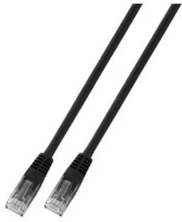 EFB EFB Elektronik K8100SW.7,5 kabelis sieciowy Juodas 7,5 m Cat6 U/UTP (UTP)