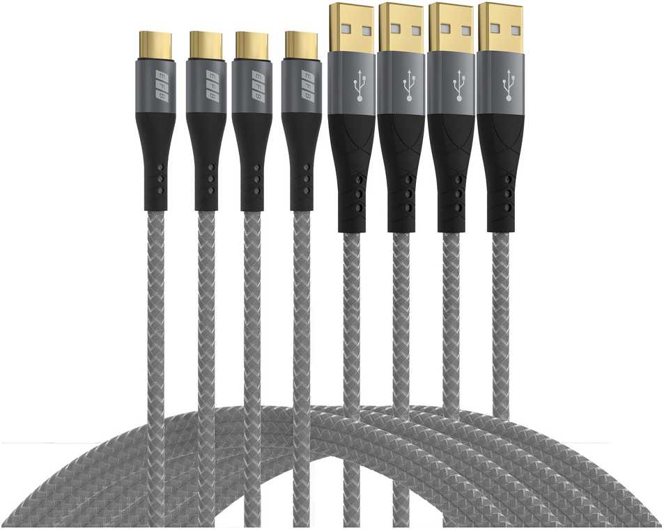 EFB Elektronik USB-AC-00005 USB kabelis USB 2.0 USB A USB C Juodas, Pilkas