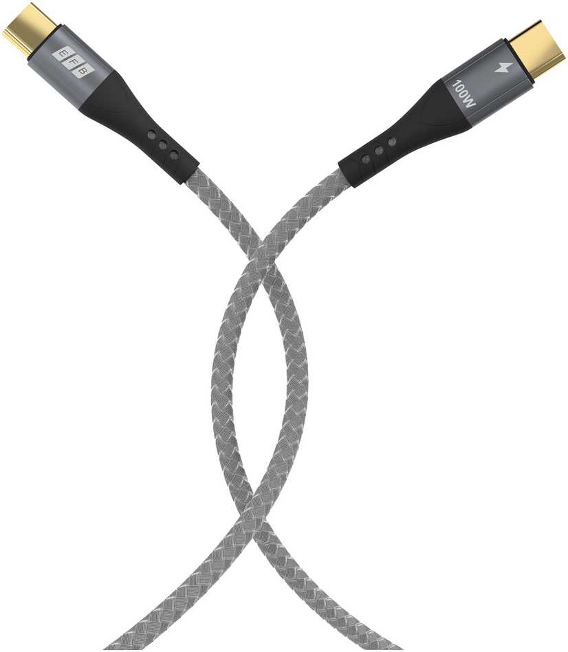 Efb Elektronik Kabelis USB EFB USB-C - USB-C 0.5 m Juodas (USB-CC-00001)
