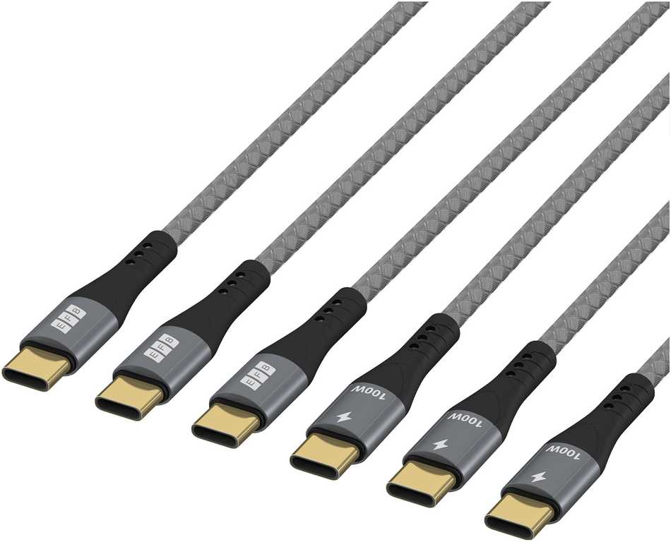 Kabelis USB EFB EFB Elektronik USB-CC-00007 kabelis USB USB 2.0 USB C Juodas, Pilka
