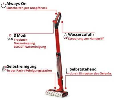 Akumuliatorinė šluota Einhell CLEANEXXO; 18 V (be akumuliatoriaus ir pakrovėjo)