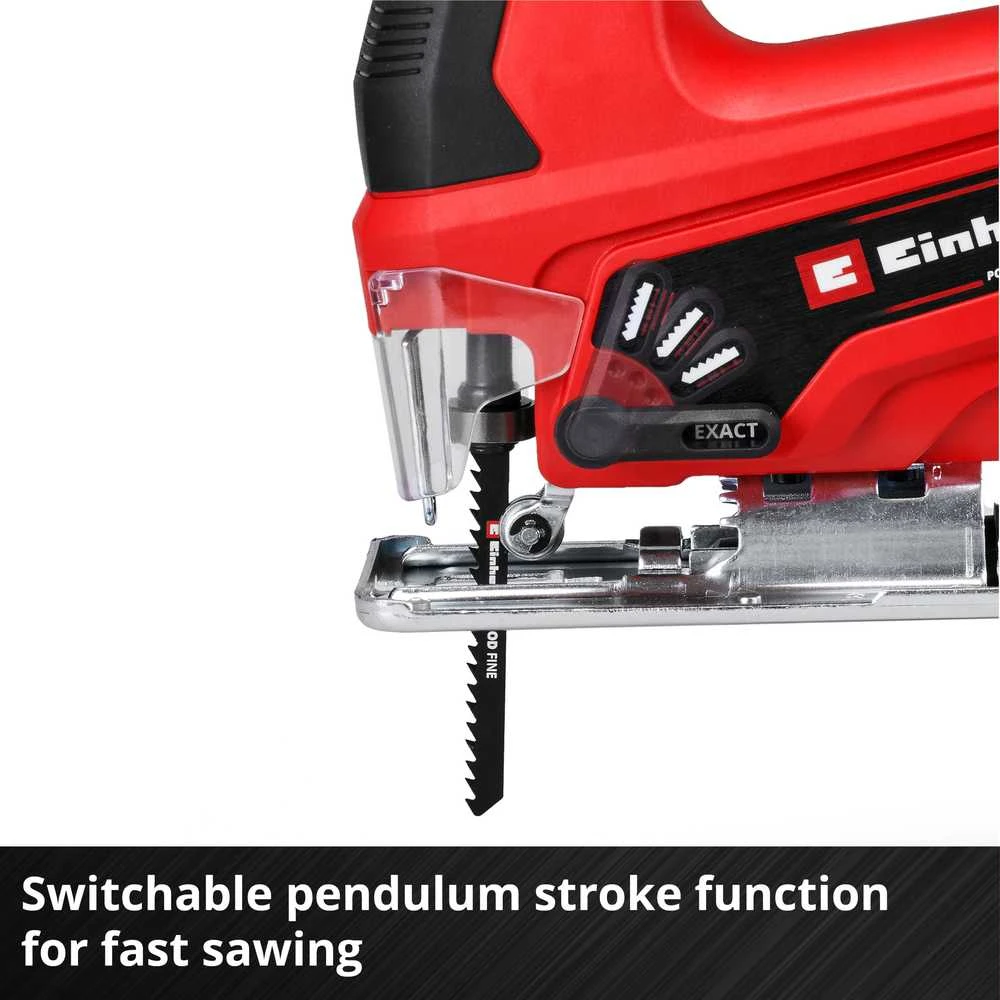 Einhell Akumuliatorinis siaurapjūklis TC-JS 18 Li be akumuliatoriaus ir kroviklio