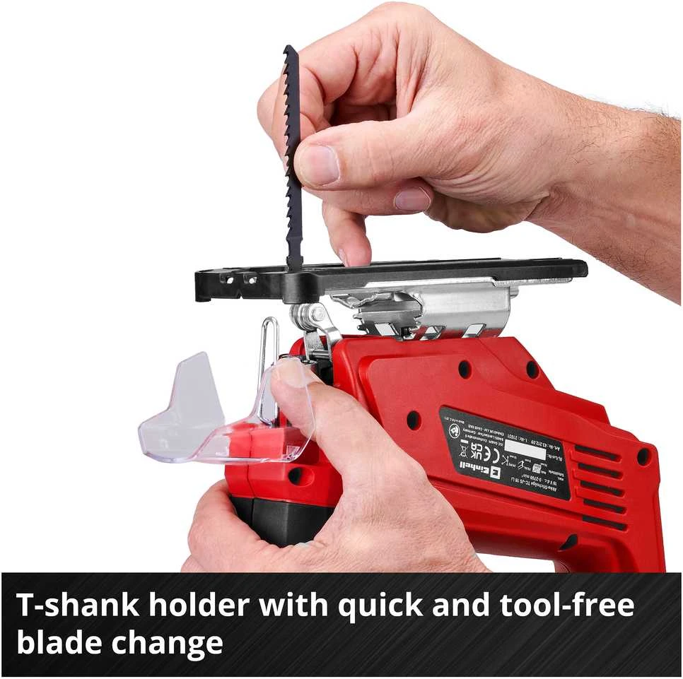 Einhell Akumuliatorinis siaurapjūklis TC-JS 18 Li be akumuliatoriaus ir kroviklio