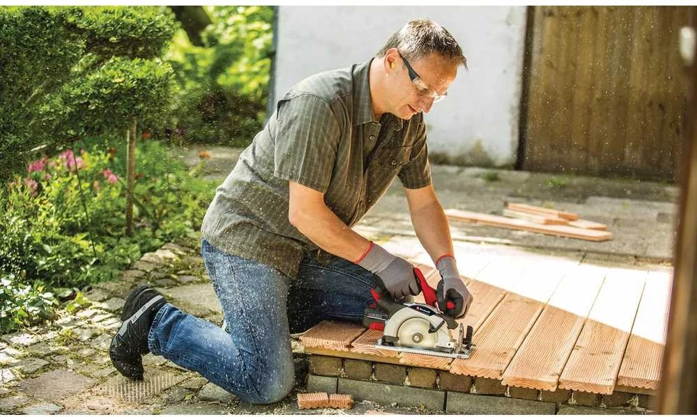 Einhell Akumuliatorinis diskinis pjūklas TE-CS 18/165-1 Li be akumuliatoriaus ir kroviklio