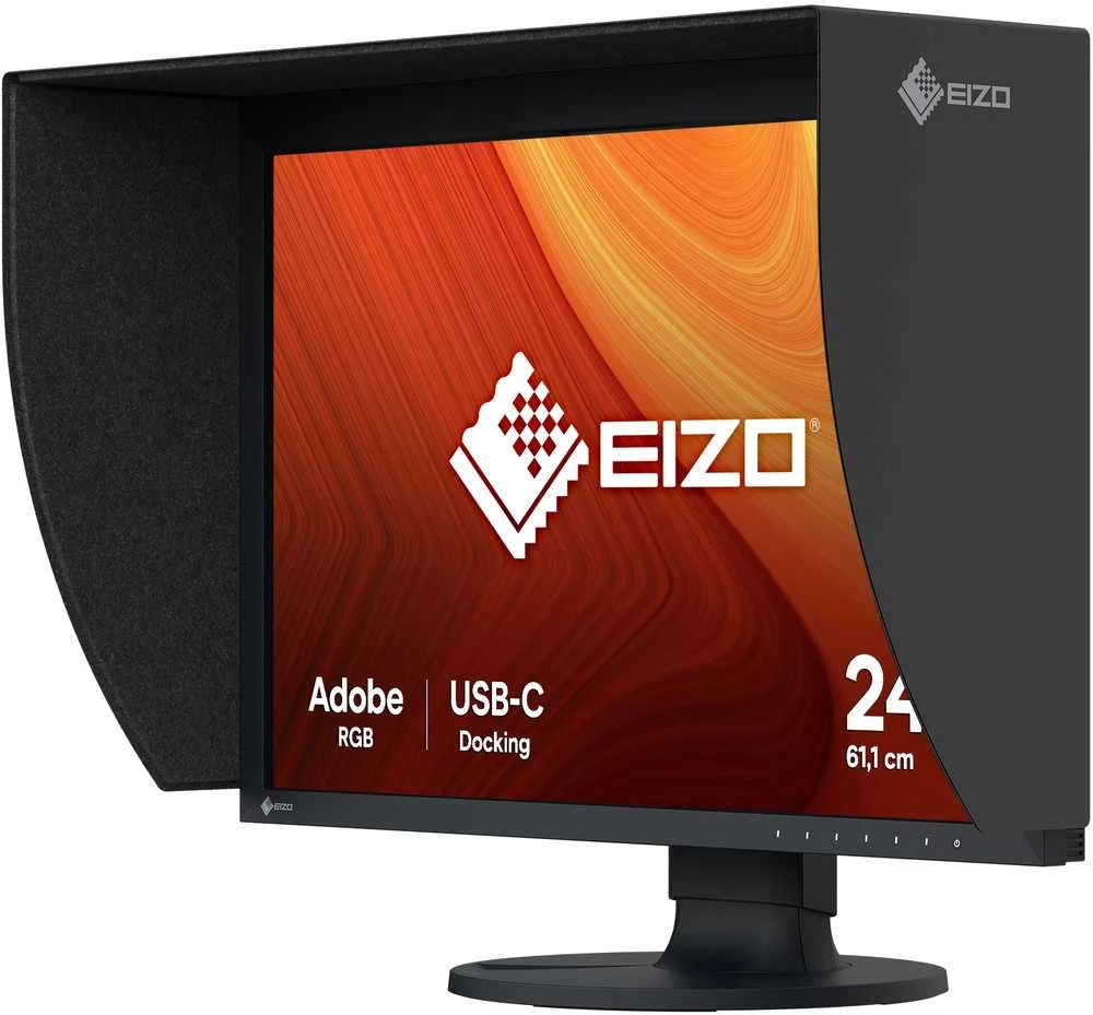 Monitorius EIZO ColorEdge CG2400S - 24.1". 1920 x 1200. WUXGA. AdobeRGB 99%. įmontuotas kalibrator. USB-C PD
