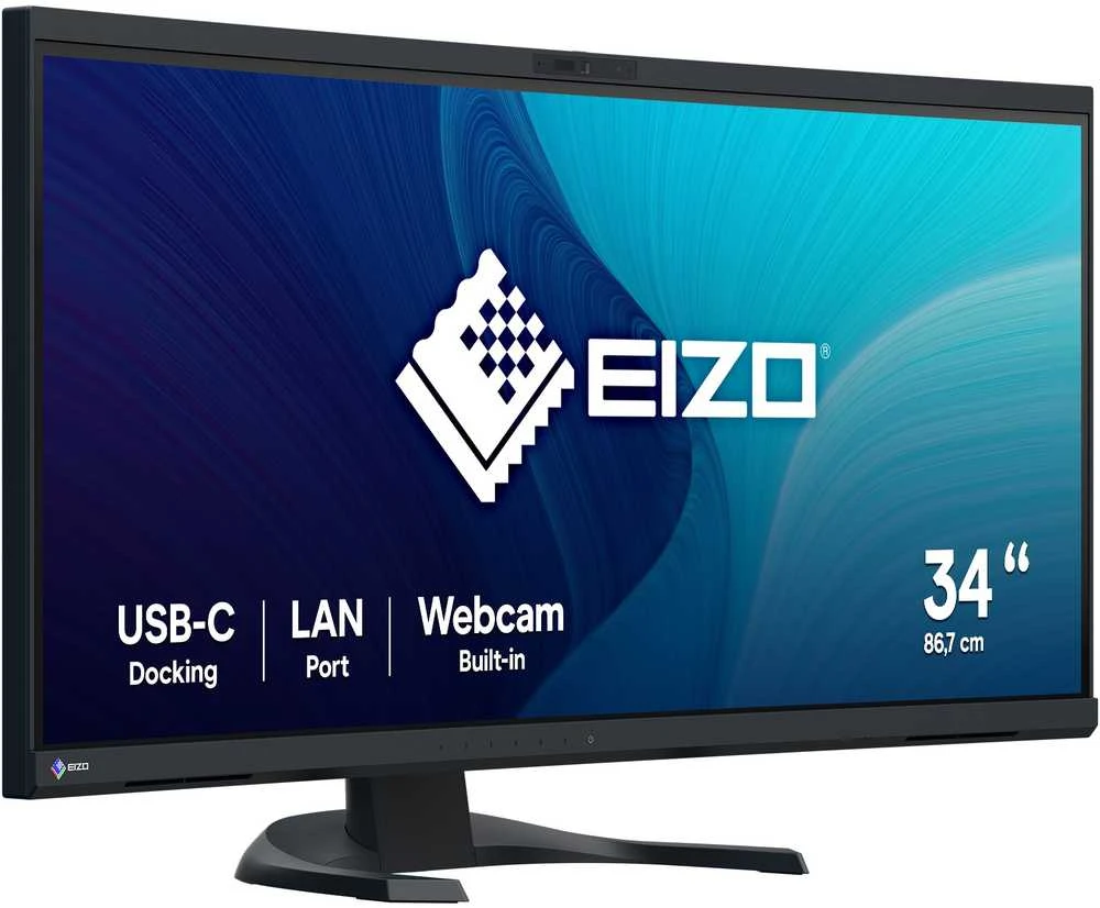 Monitorius EIZO EV3450X 34.1" IPS 16:9 2440X1440 CURVED USB-C/94W RJ45 CAM (Juodas)