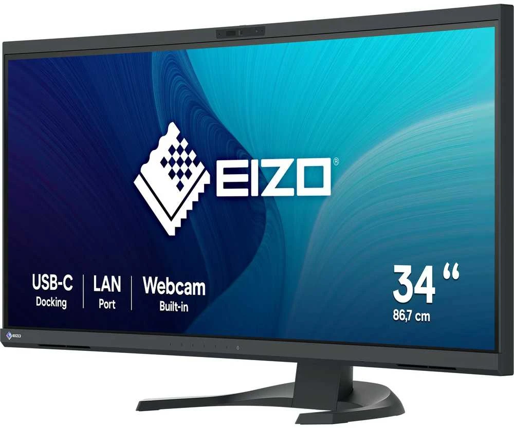 Monitorius EIZO EV3450X 34.1" IPS 16:9 2440X1440 CURVED USB-C/94W RJ45 CAM (Juodas)