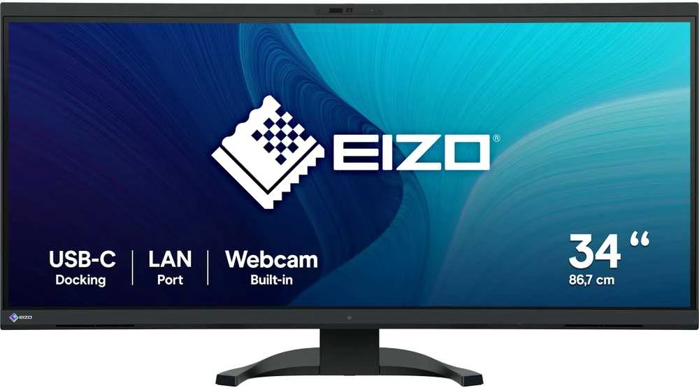 Monitorius EIZO EV3450X 34.1" IPS 16:9 2440X1440 CURVED USB-C/94W RJ45 CAM (Juodas)
