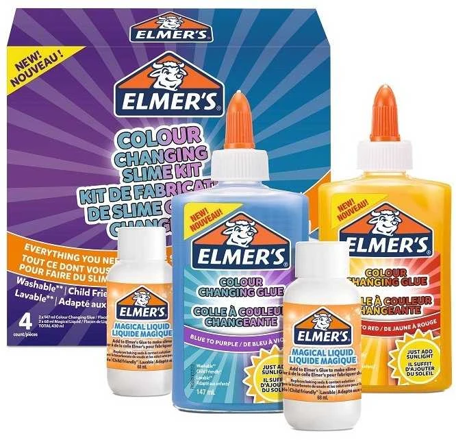 Elmer's COLOR CHANGING Slime gaminimo rinkinys - 2109487
