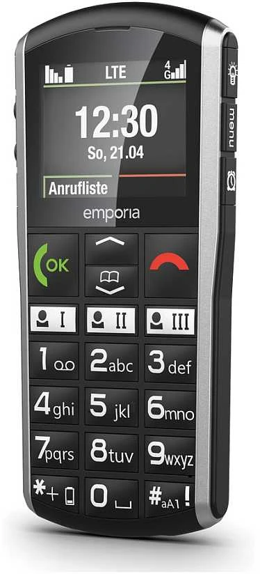 Išmanusis telefonas Emporia SIMPLICITY 4G (2025) Juodas/Sidabrinis