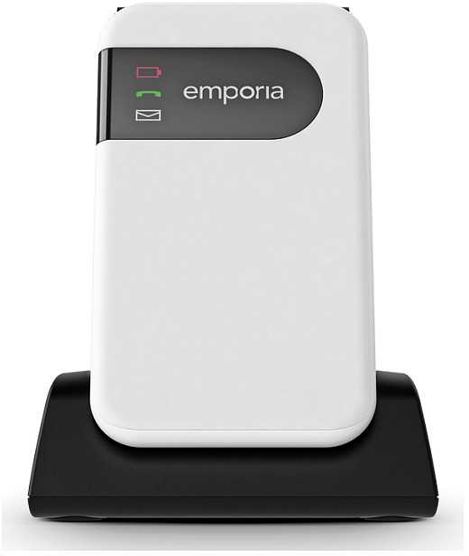 Mobilusis telefonas Emporia emporia SIMPLICITYglam 4G baltas bez zasilacza sieciowego