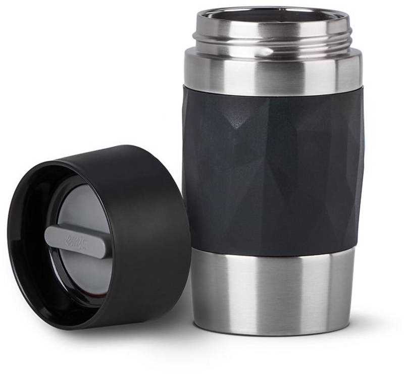 Emsa kelioninis termosas-puodelis Travel Mug Compact 300 ml, nerūdijančiojo plieno