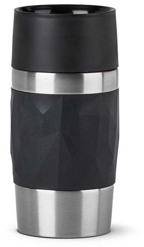 Emsa kelioninis termosas-puodelis Travel Mug Compact 300 ml, nerūdijančiojo plieno