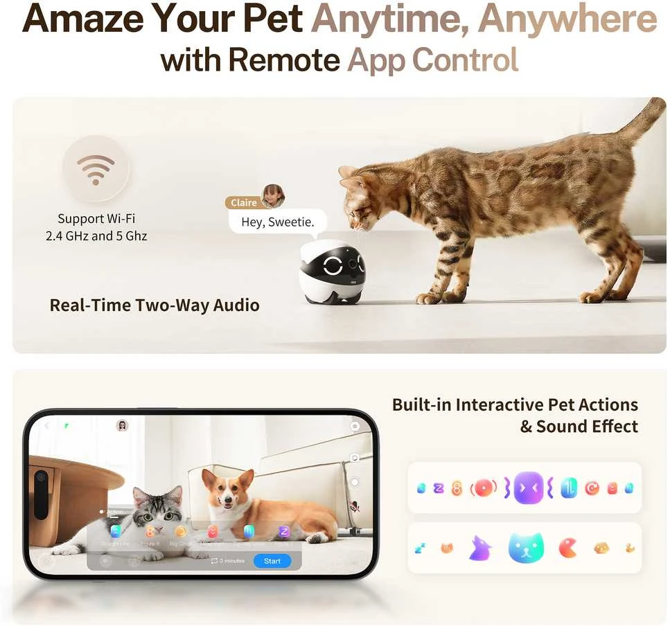 Enabot | ROLA Mini Pet Monitorius | Compact | 3 MP