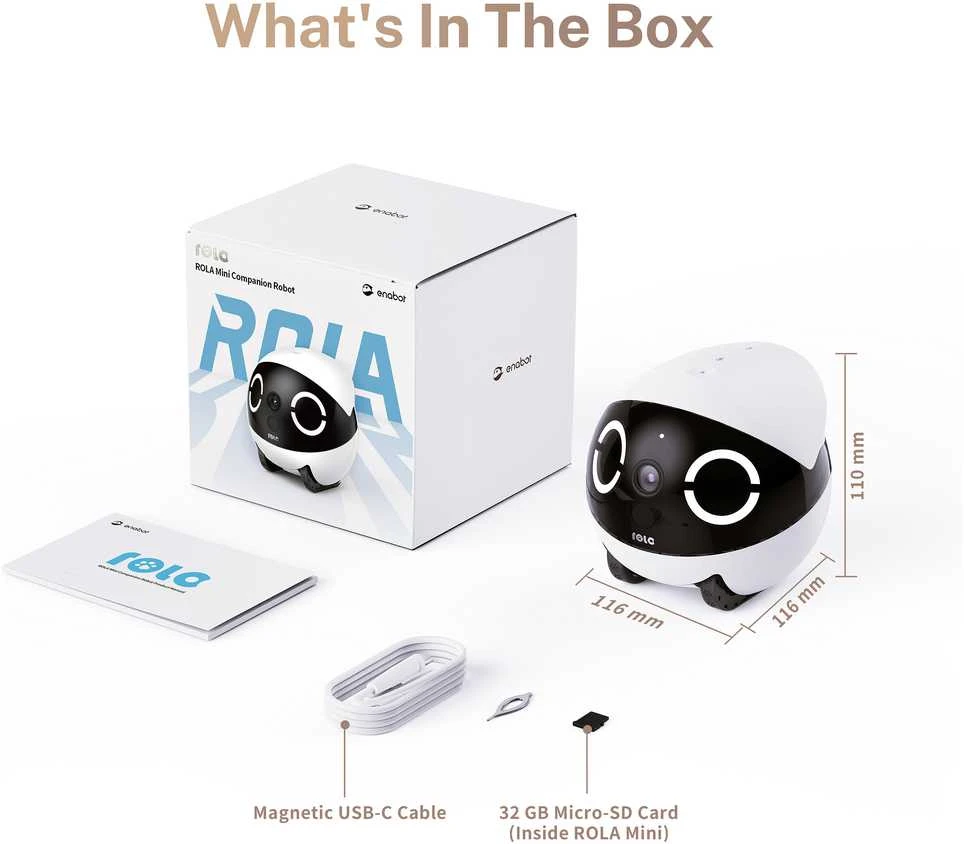 Enabot | ROLA Mini Pet Monitorius | Compact | 3 MP