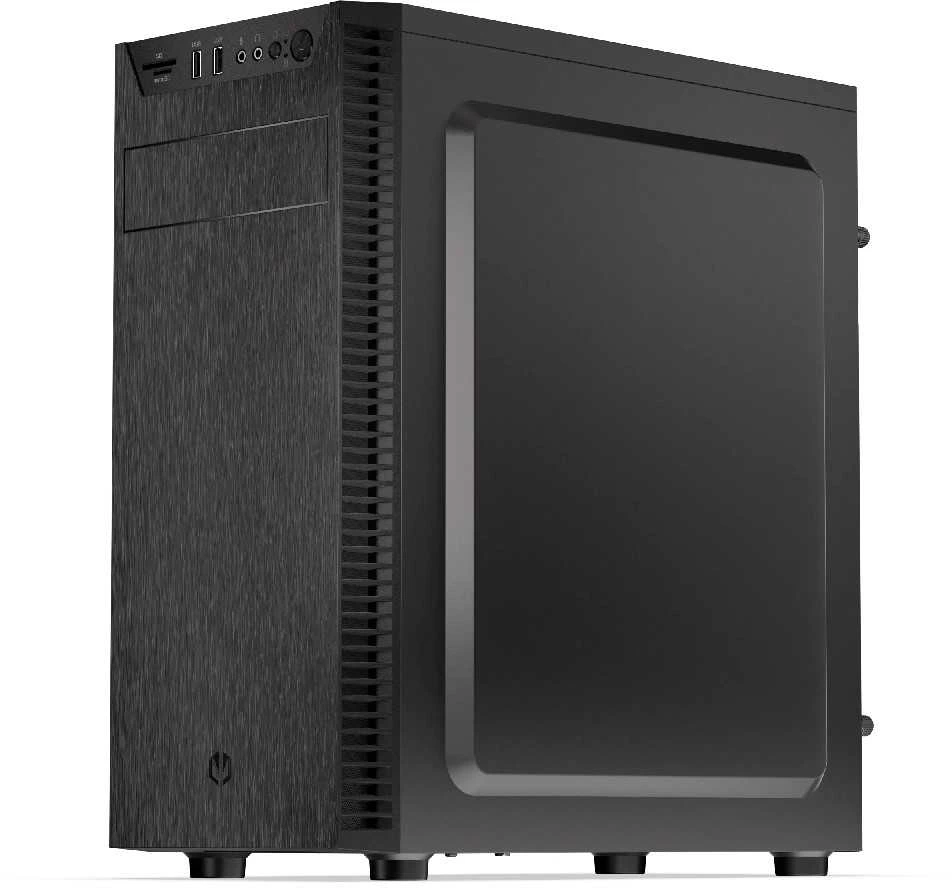 Kompiuterio Korpusas - Endorfy Armis 100 Solid, ATX, 4x 2.5" įlankos, 5.25" įlanka, Juodas