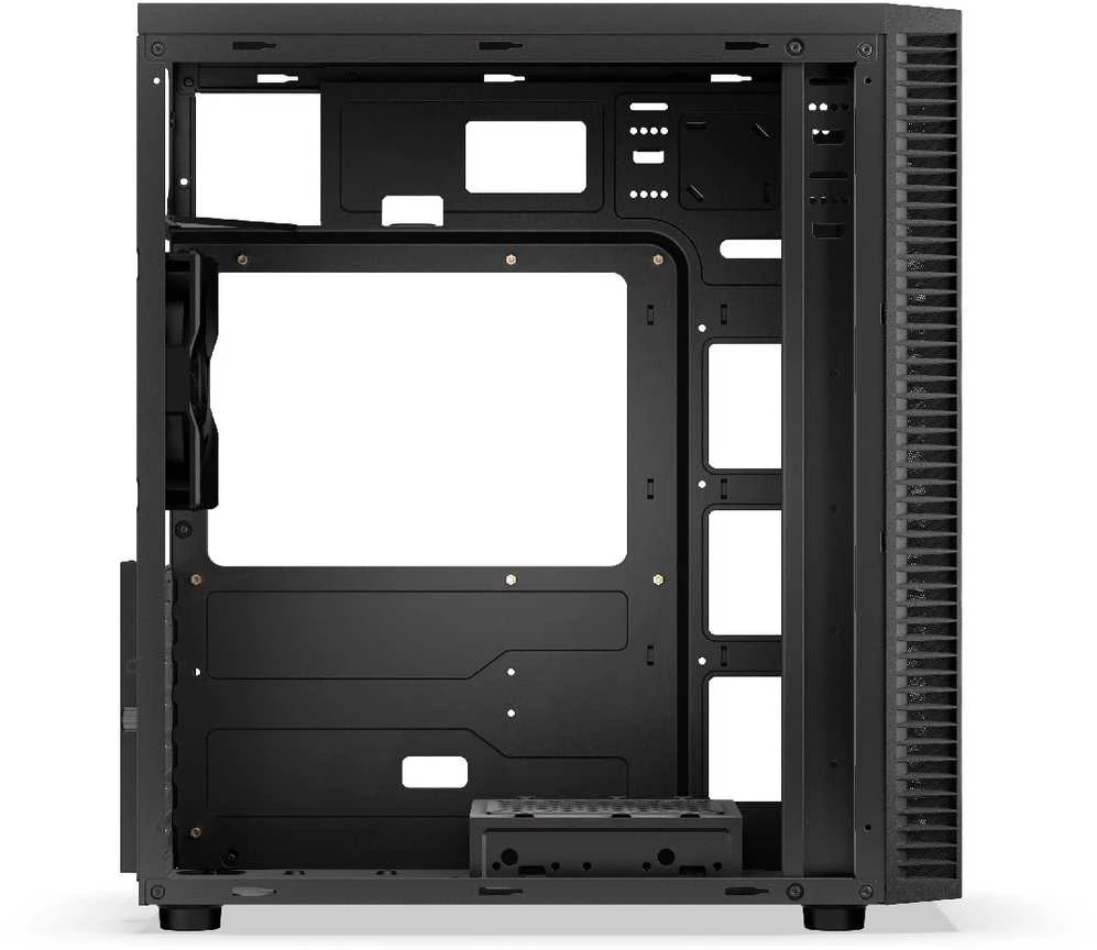 Kompiuterio Korpusas - Endorfy Armis 100 Solid, ATX, 4x 2.5" įlankos, 5.25" įlanka, Juodas