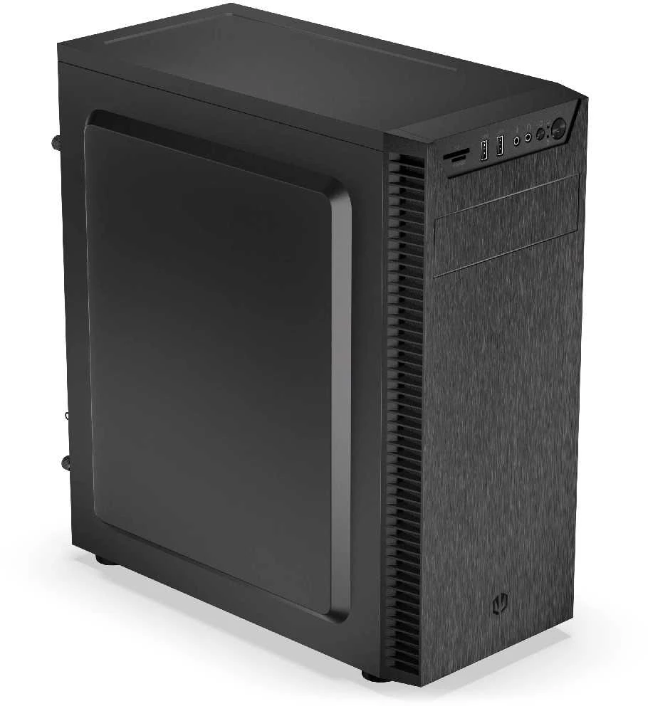 Kompiuterio Korpusas - Endorfy Armis 100 Solid, ATX, 4x 2.5" įlankos, 5.25" įlanka, Juodas