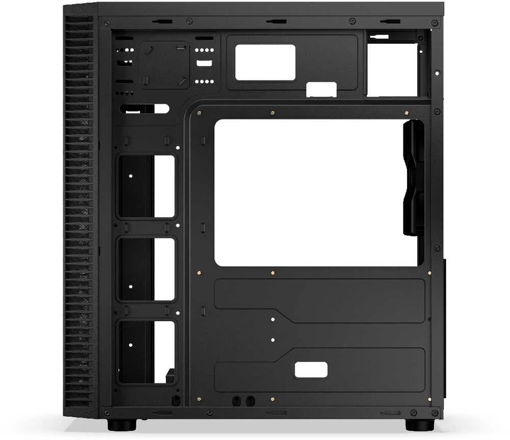 Kompiuterio Korpusas - Endorfy Armis 100 Solid, ATX, 4x 2.5" įlankos, 5.25" įlanka, Juodas