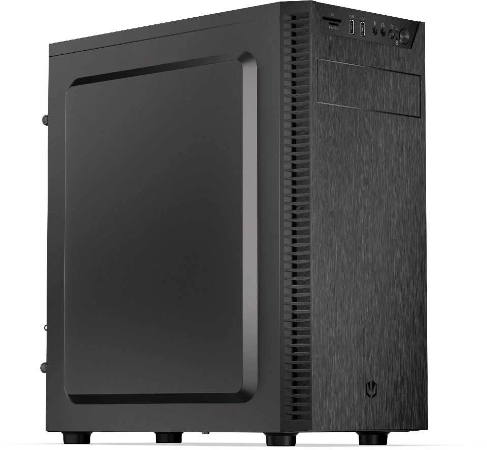 Kompiuterio Korpusas - Endorfy Armis 100 Solid, ATX, 4x 2.5" įlankos, 5.25" įlanka, Juodas