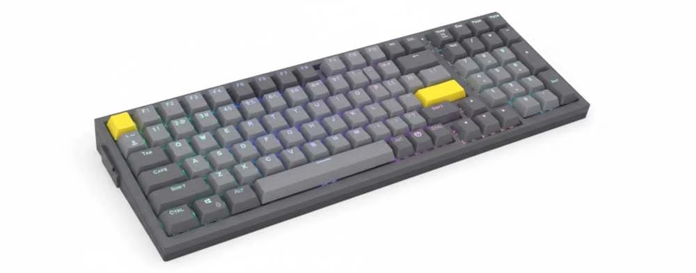Klaviatūra žaidimams ENDORFY Celeris 1800 ENDORFY Geltona by Gateron belaidė mechaninė su pašvietimu pilka