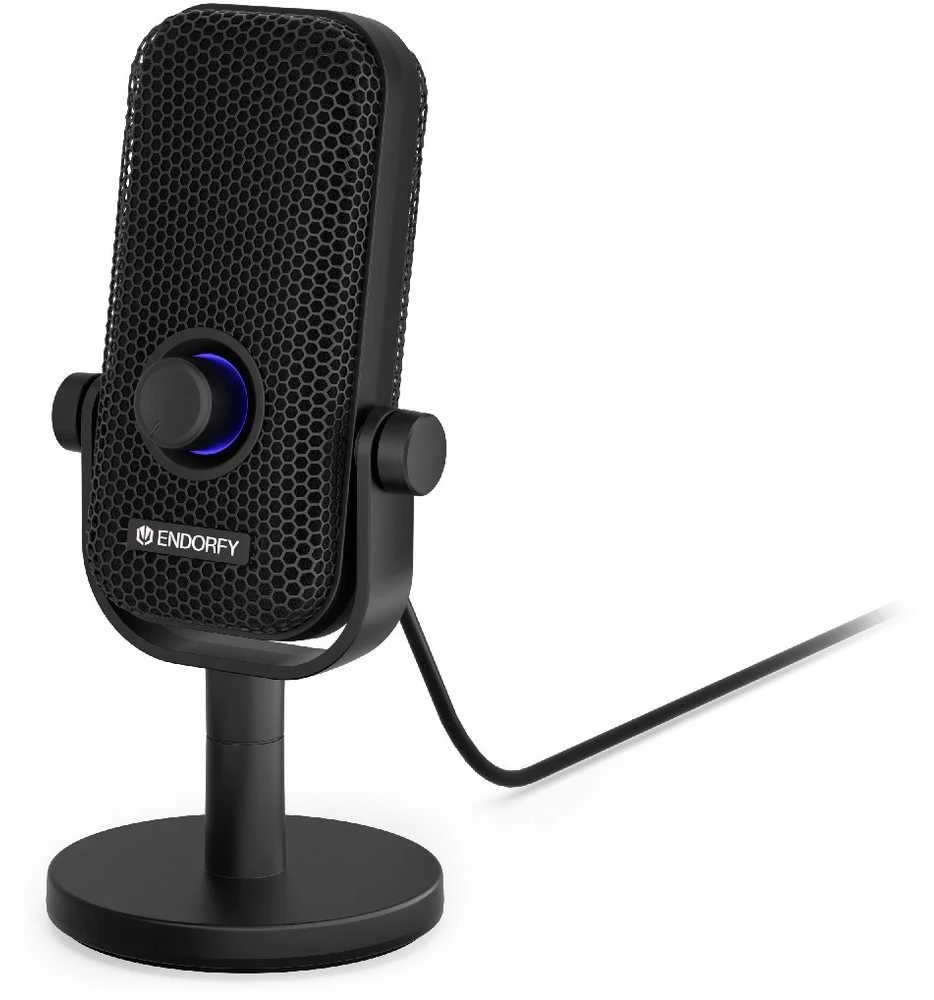ENDORFY Solum Voice S Streaming juodas kondensatorinis mikrofonas |USB