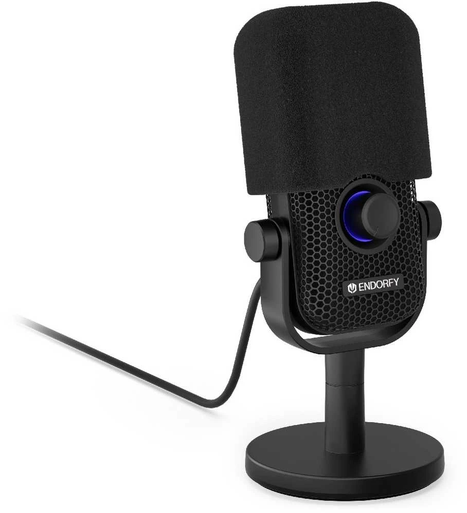 ENDORFY Solum Voice S Streaming juodas kondensatorinis mikrofonas |USB