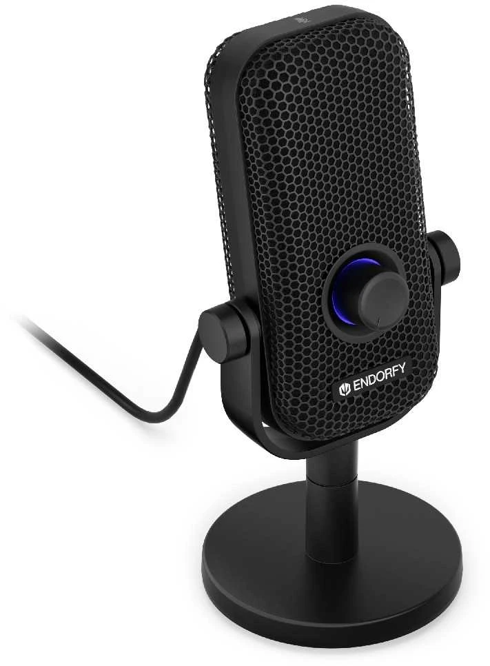 ENDORFY Solum Voice S Streaming juodas kondensatorinis mikrofonas |USB