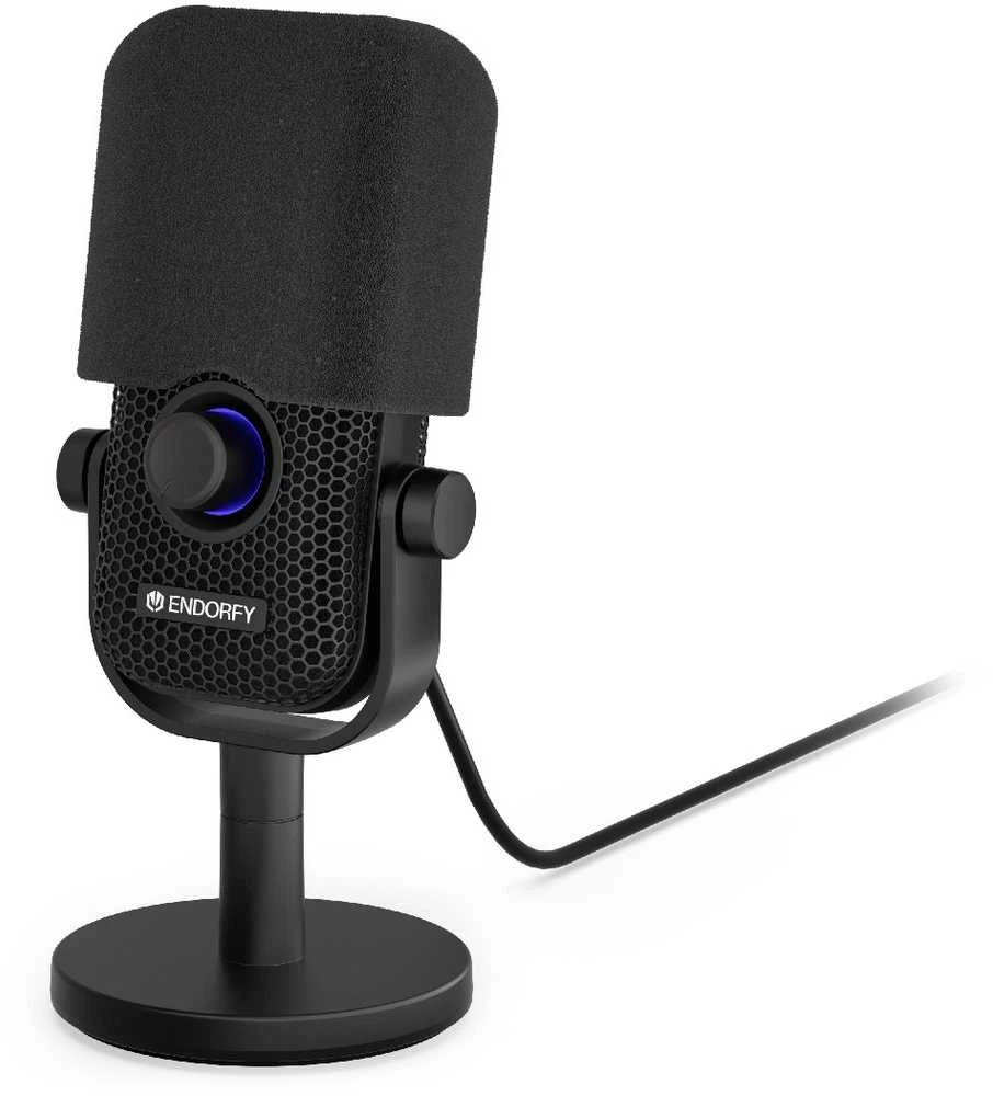 ENDORFY Solum Voice S Streaming juodas kondensatorinis mikrofonas |USB