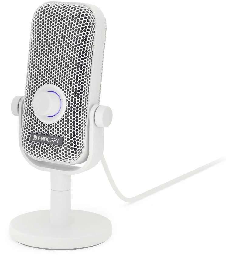 ENDORFY Solum Voice S Onyx Streaming baltas kondensatorinis mikrofonas |USB