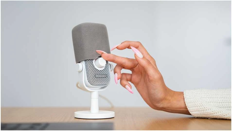 ENDORFY Solum Voice S Onyx Streaming baltas kondensatorinis mikrofonas |USB