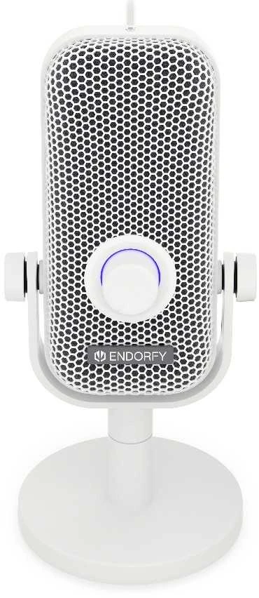ENDORFY Solum Voice S Onyx Streaming baltas kondensatorinis mikrofonas |USB