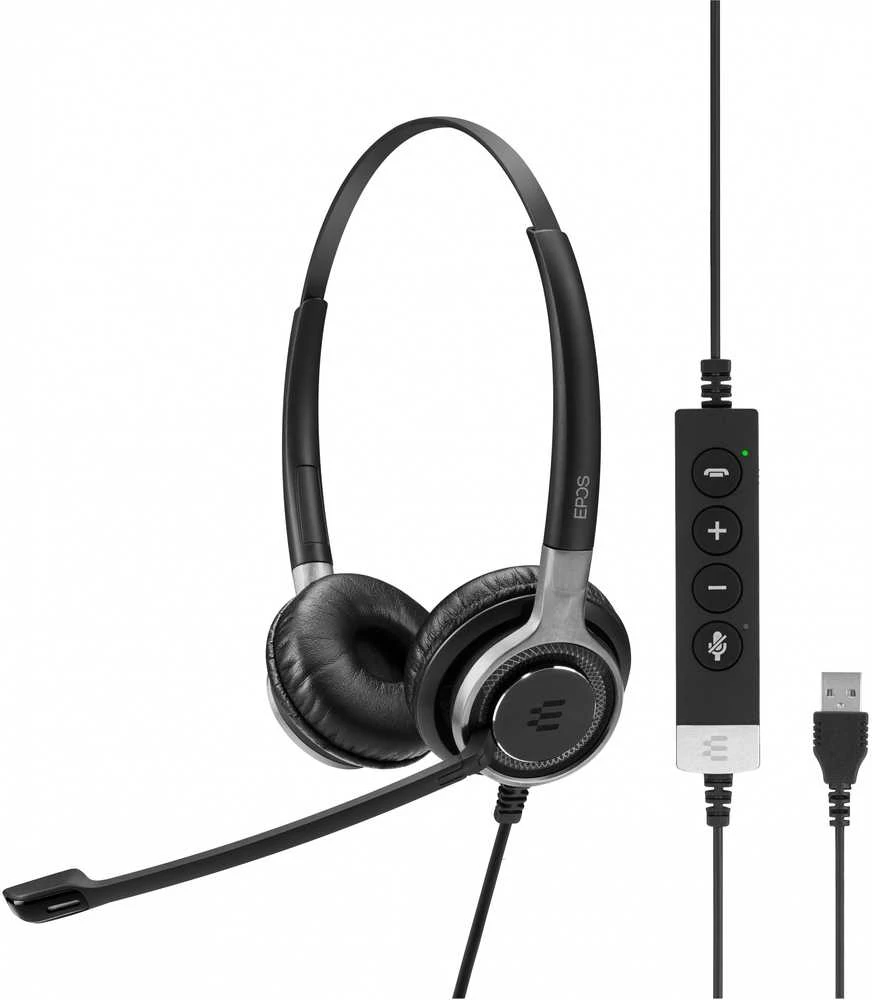 EPOS SENNHEISER SC 660 USB LAIDINIS BINAURALUS Ausinės USB, IR IN-LINE SKAMBUČIŲ VALDYMAS MS