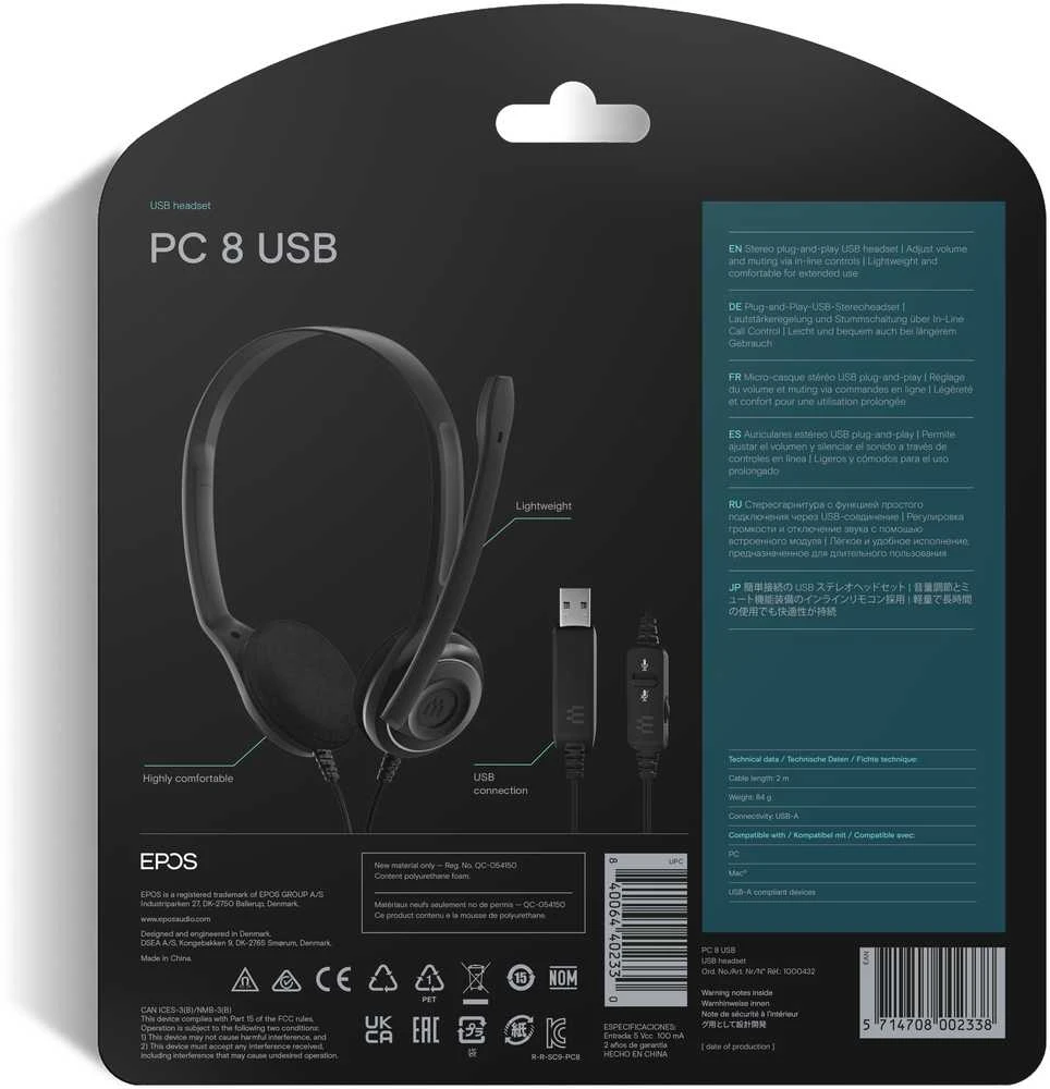 Sennheiser Epos PC 8 USB  ausinės