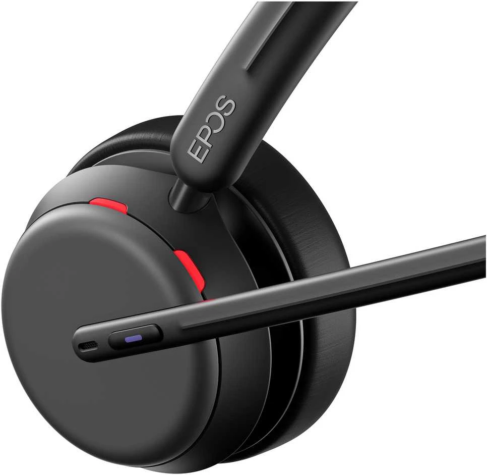 LENOVO EPOS IMPACT 1061T BLUETOOTH WIRED/WIRELESS ACTIVE NOISE CANCELLING Ausinės - Juodas