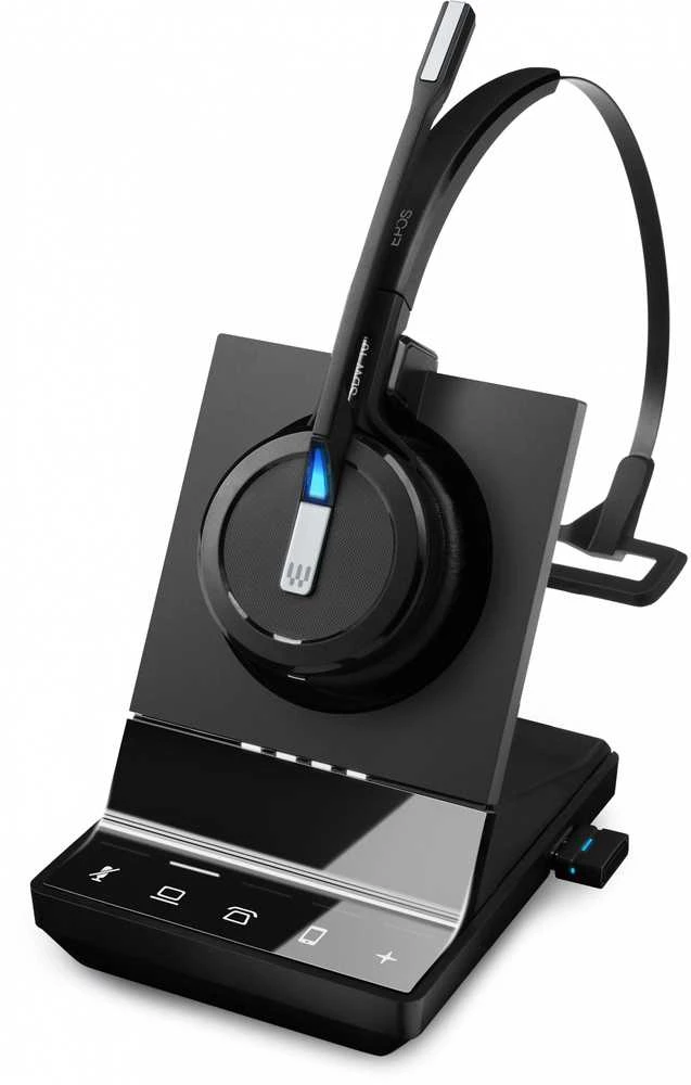 Ausinės Epos „IMPACT SDW 5016-MONAURAL 3-IN-1“ – DECT USB-A telefono adapteris, skirtas ES/JK/AUS