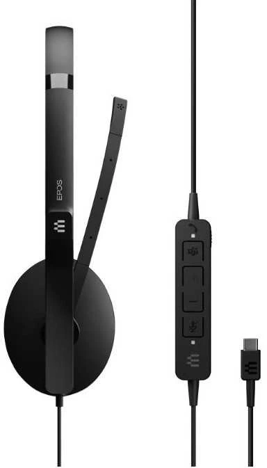 Inline Ausinės „EPOS SENNHEISER ADAPT 165 USB II“, dvipusės, su USB laidiniu adapteriu, 3,5 mm ir USB jungtimis.