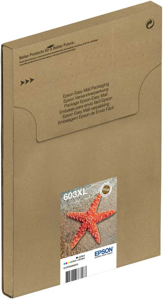Epson 603XL EasyMail "Starfish" Ink Multipack (4 spalvos)
