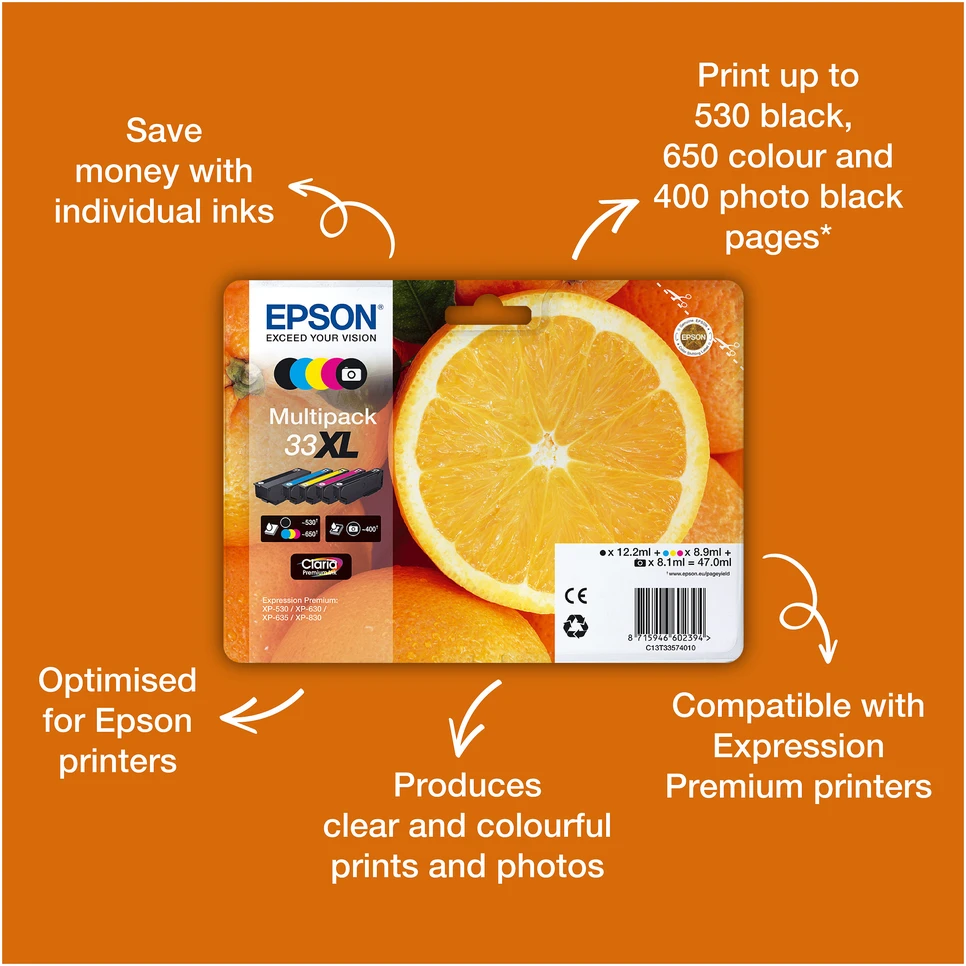 Epson T3341 Photo Juodas