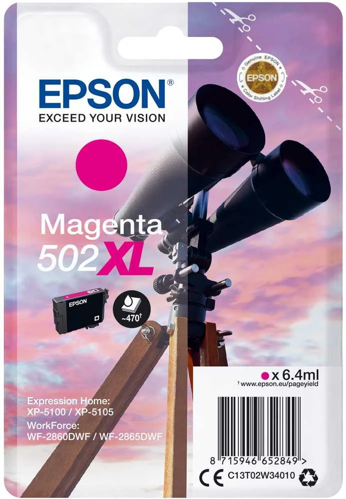 Epson 502XL Originalus Rausvai raudona 1 vnt