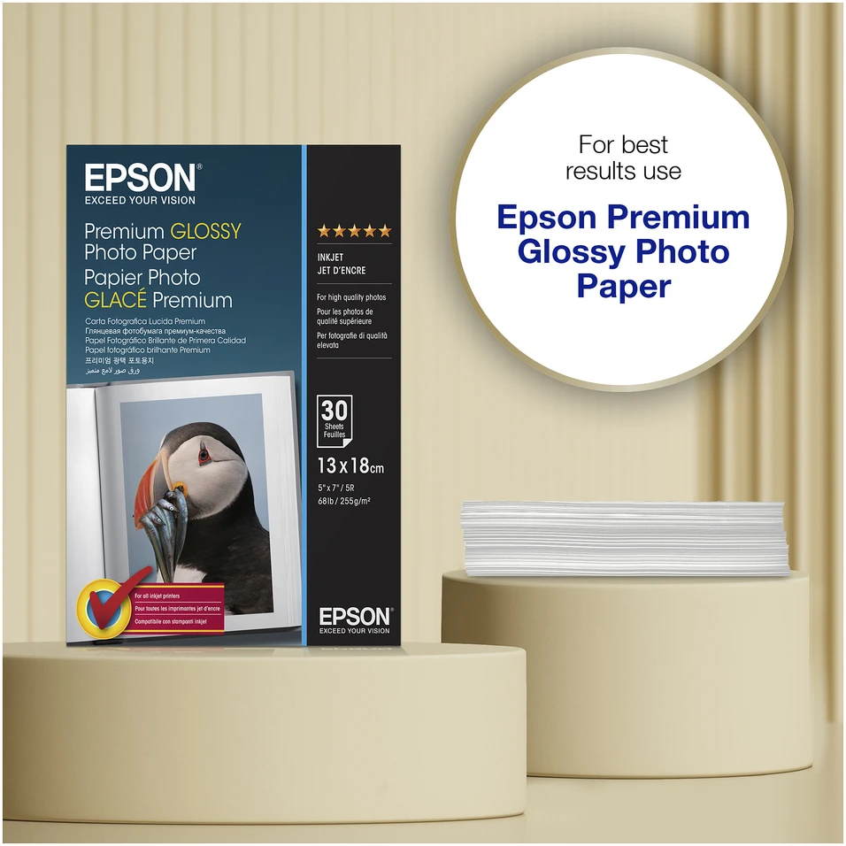 „Epson Premium“ blizgus fotopopierius, 130 x 180 mm, 255 g/m², 30 lapų