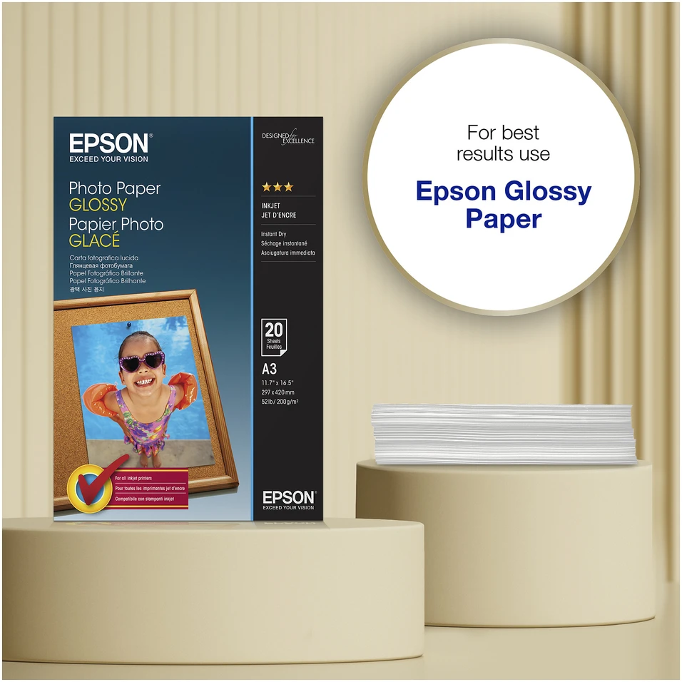 „Epson Glossy A3“ fotopopierius