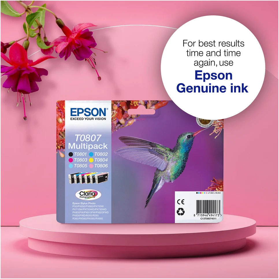 Epson (C13T08054011), šviesiai žydra kasetė