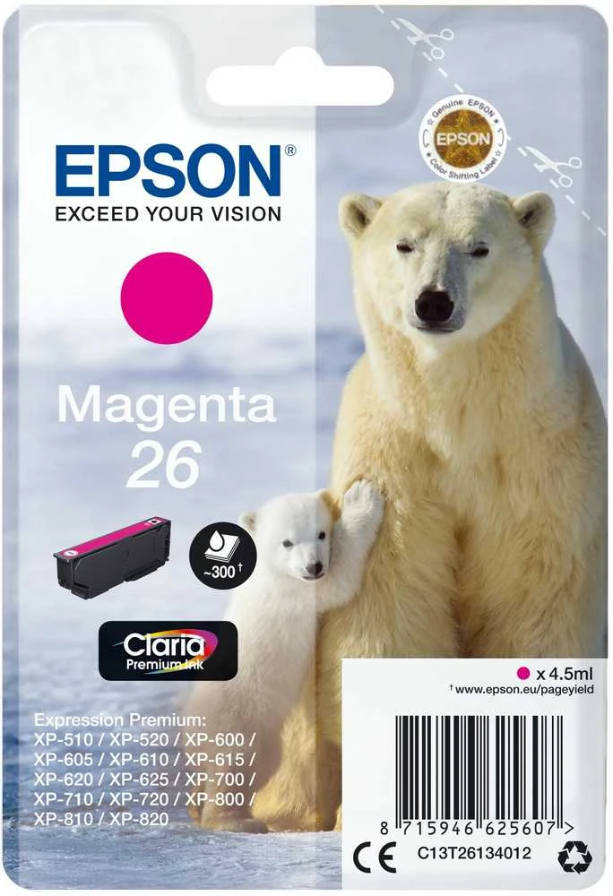Epson T2613 (26) (C13T26134012), purpurinė kasetė