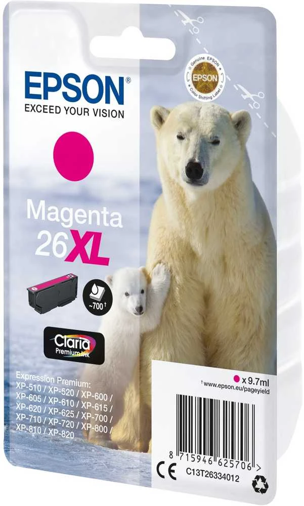 Epson 26XL rašalo kasetė, purpurinė